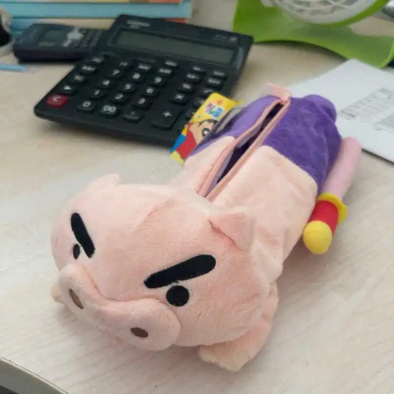 

Japanese Cute Ts Fa Shin Chan Fat Dodo Left Guard Door Pen Bag Makeup Storage Bag Stationery Bag School Gift