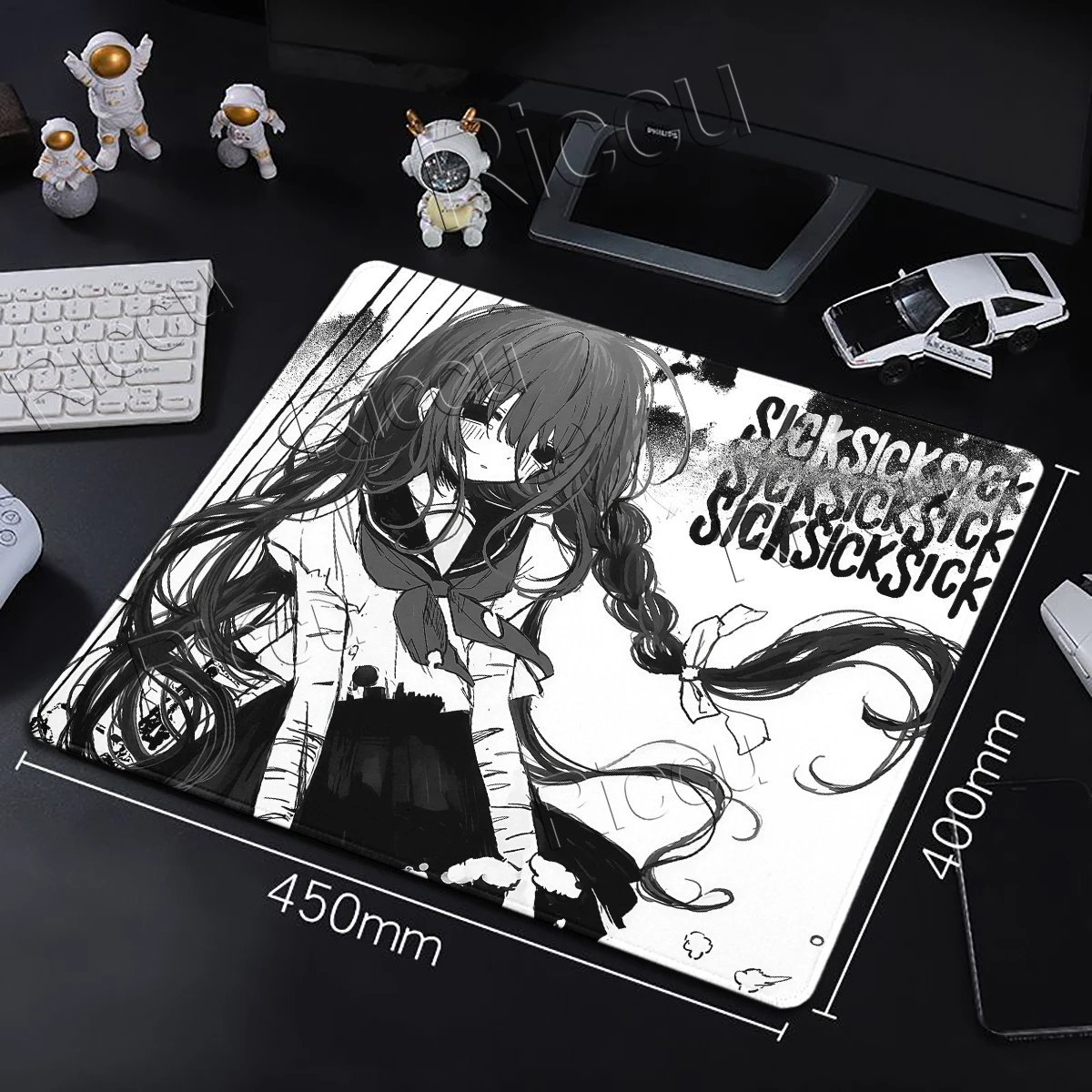 Schwarz-weiße Anime-Schreibtis – Office Furniture Bewertung und Preis