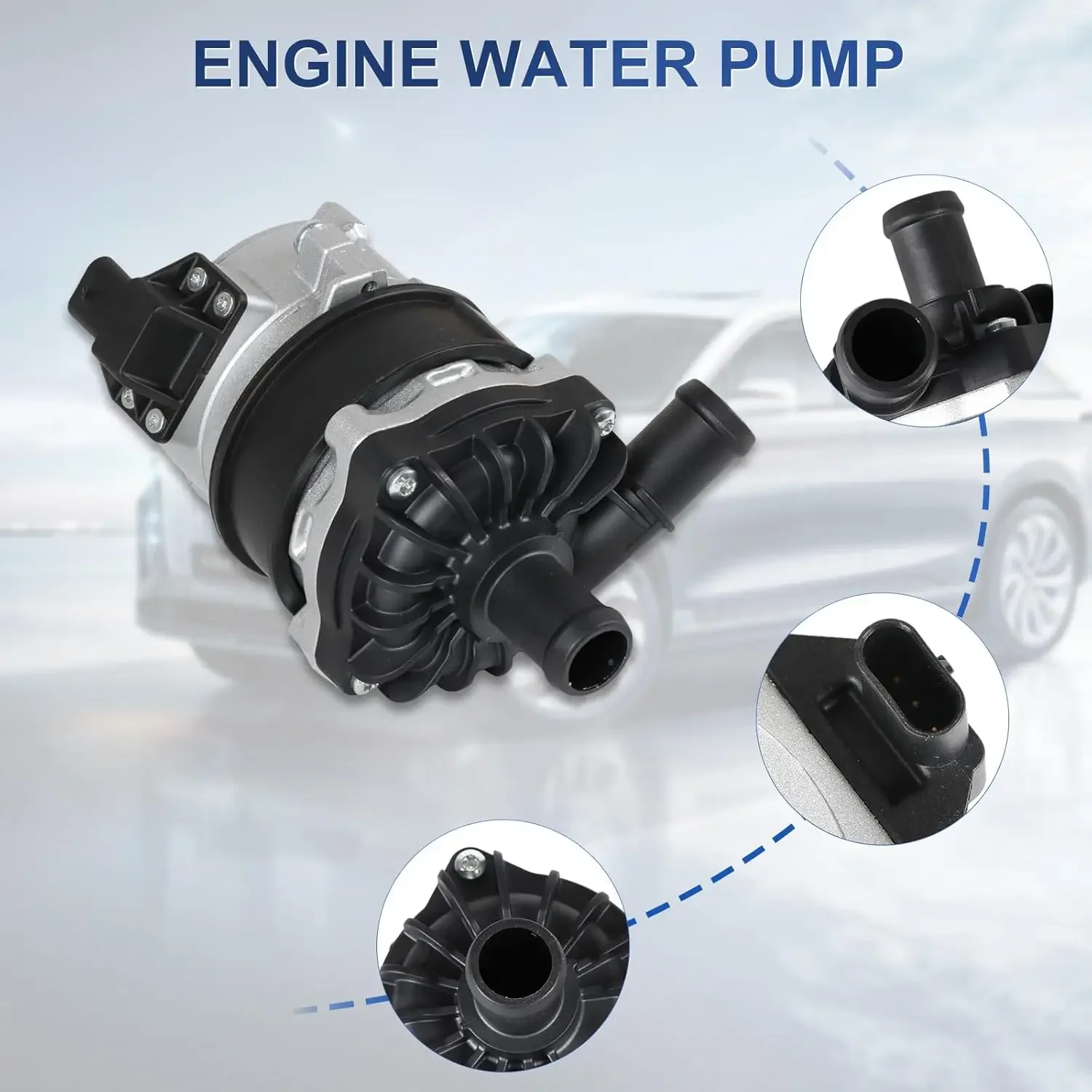 8K0965567B Elektrische Wasserpumpe Passend für 11-17 Audi Q7 3.0L, 12-13 Porsche Panamera 3.0L, 11-17 VW Touareg 3.0L – Detail 3