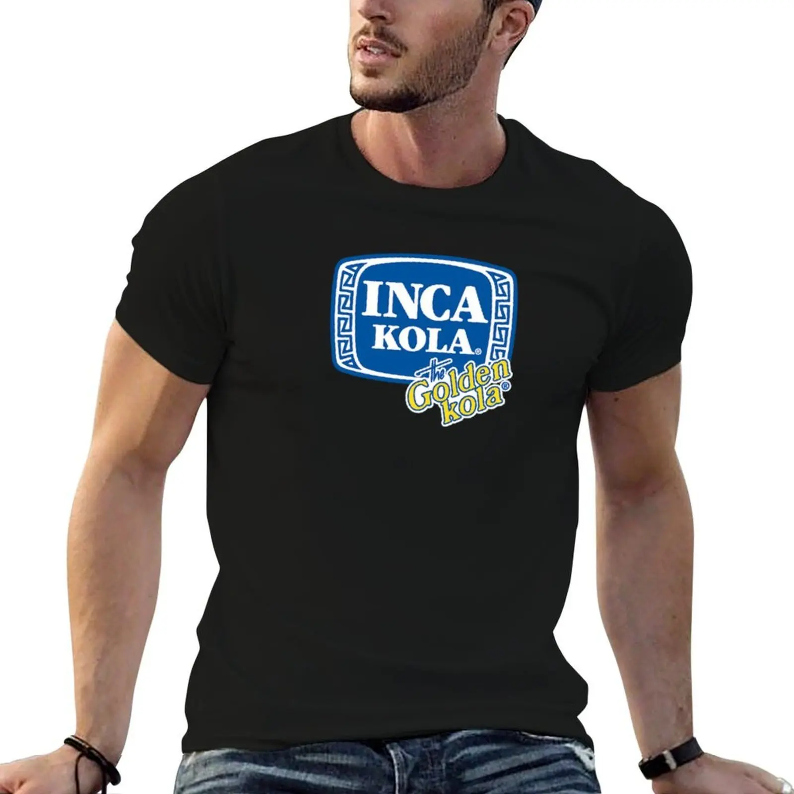 Camiseta Inca Cola para hombre, 100% algodón, marca de lujo, paquete de camisetas de algodón para hombre, camiseta de corte ajustado.