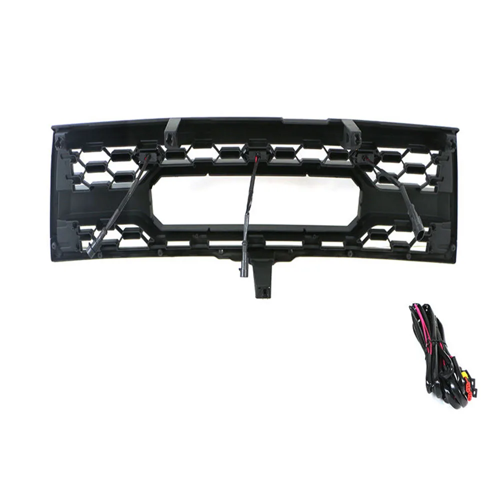 Fit For Toyota 4Runner 1996-2000 Car Accessories Facelift Front Bumper Mesh Trims Cover Mask Grill Racing Grills With Led Grille