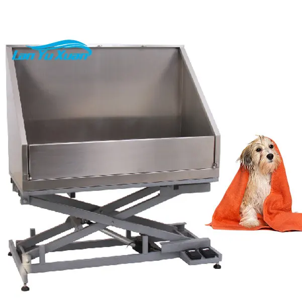 European Style high quality Stainless Steel electric lifting Grooming or Bathing Tub for dogs