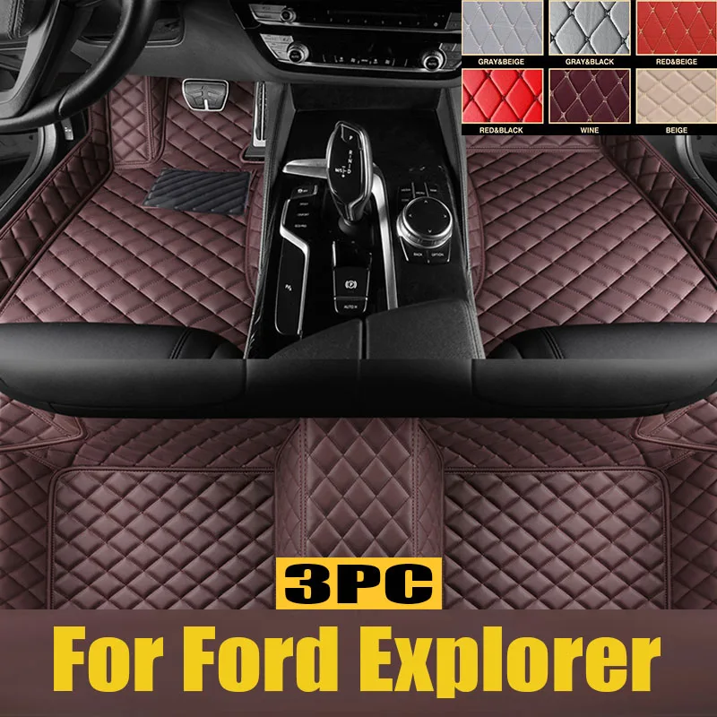 

Car Floor Mat for Ford Explorer U625 ST Plug-in Hybrid 2020~2023 Foot Parts TPE Liner Carpet Pad Custom Cover Rug trunk mat