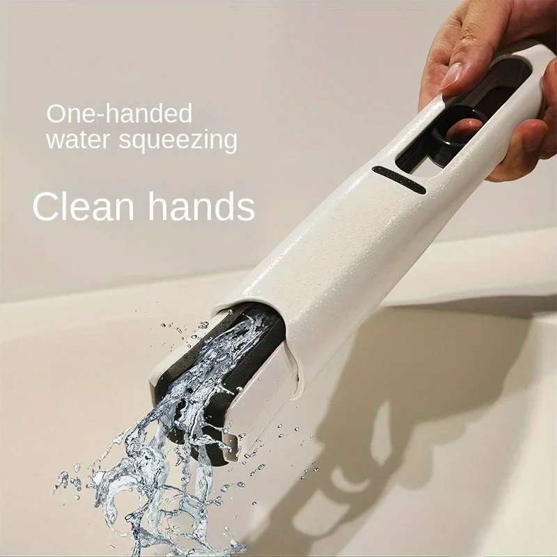 Powerful Squeeze Mini Mop Folding Home Cleaning Mops With Sponge Self-squeezing Floor Washing Mops Desk Window Car Clean Tools image 2