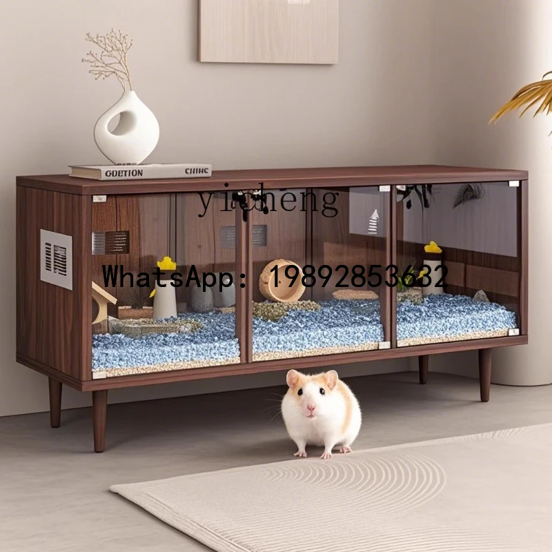 two hamsters share a cage, the hamster cage is easy to clean, and the anti-gnawing and biting landscaping special big house