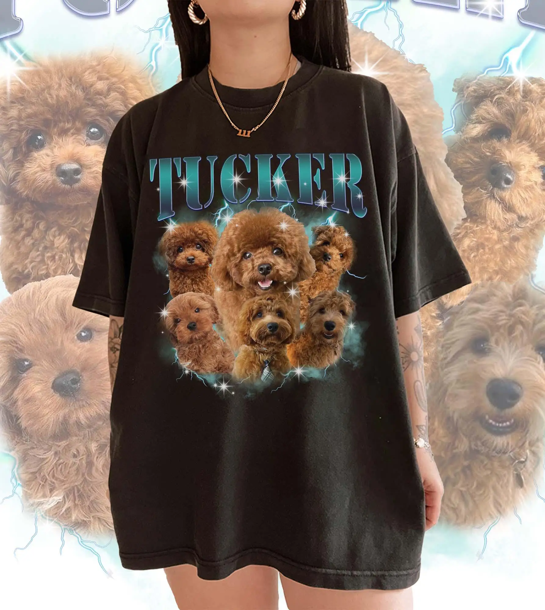 Retro Custom Bootleg Rap Tee Custom Dog Bootleg Shirt Custom Dog Shirt Personalized Dog Bootleg Shirt Custom Dog's Version