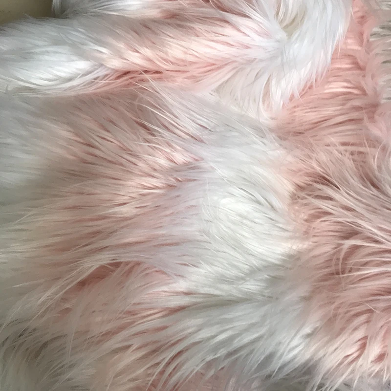 

Simulated Artificial Fur Gradient Plush Fabric 180x50cm Artificial Fur Polyester Fiber DIY Indoor Decoration Soft Plush Fabric