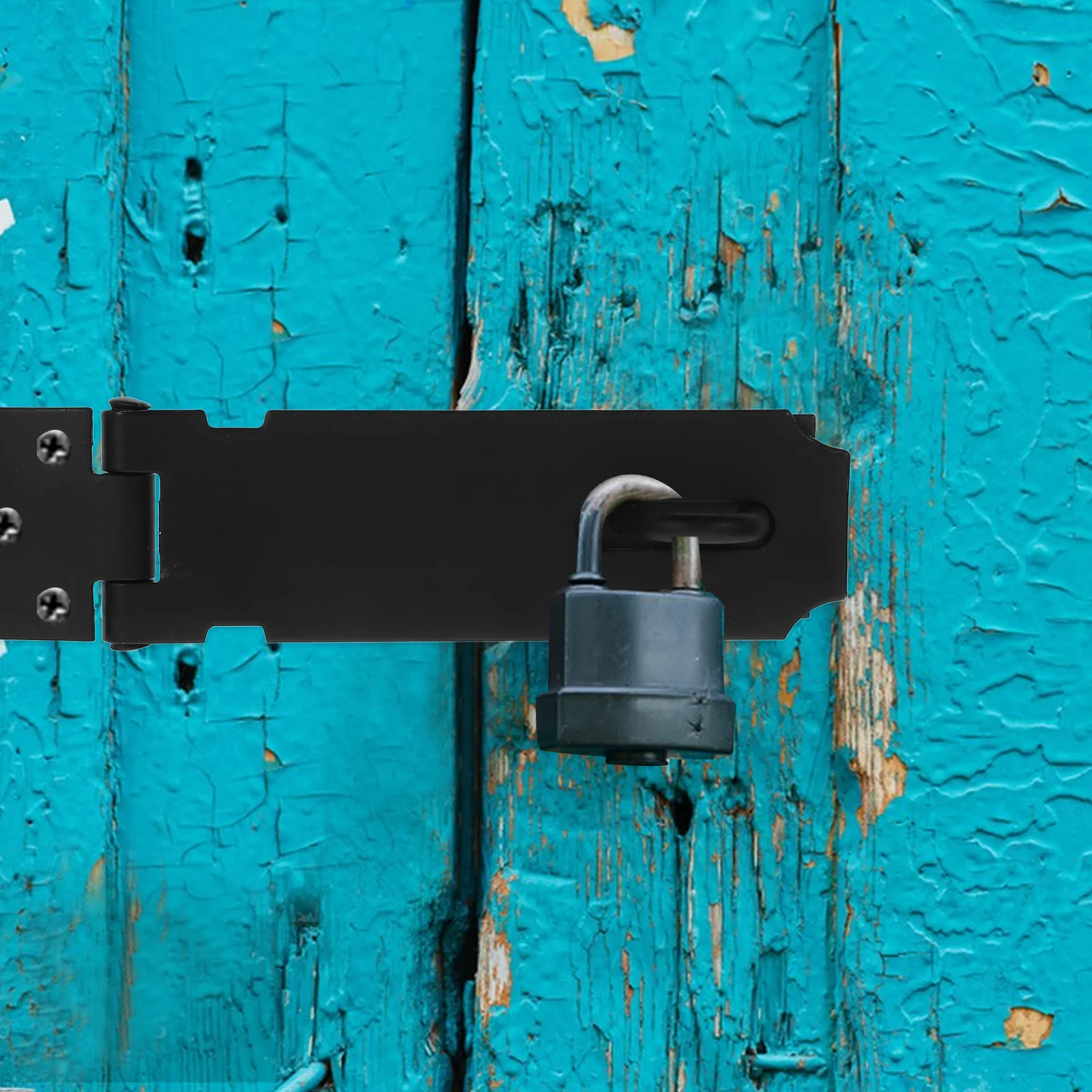 

2pcs Stainless Steel Padlock Durable Wear-Resistant Window Cabinet Lock Compact Security Bolt Replacement Heavy Duty Hasp Door