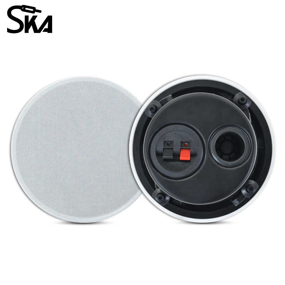 5,25-дюймовый безрамный коаксиальный потолочный динамик, высококачественная звуковая система, внутренний громкоговоритель на крыше с магнитной задней крышкой гриля