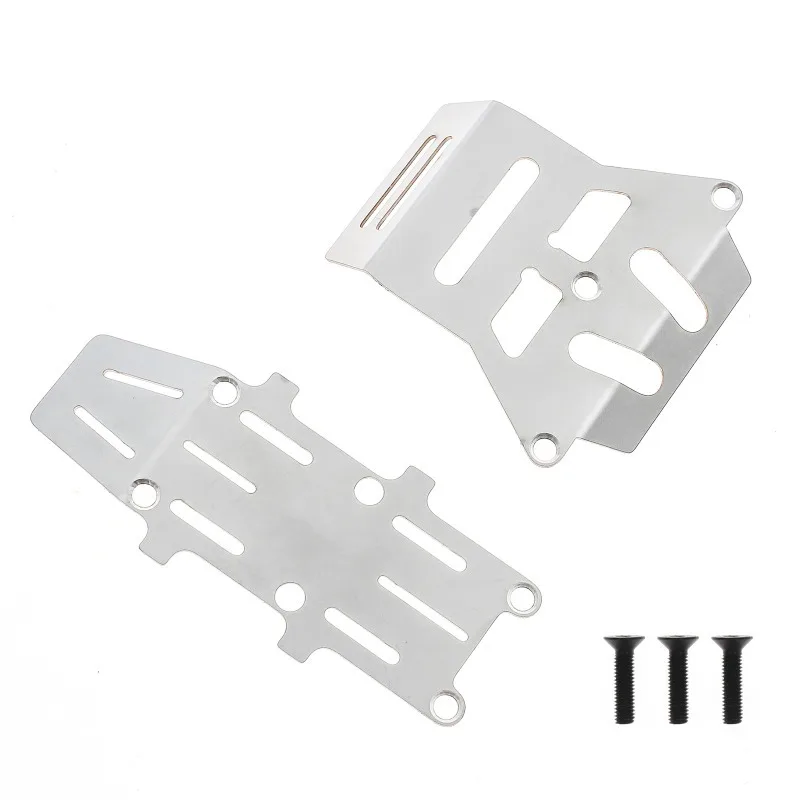 Plaque antidérapante de Protection de garde d'armure de châssis d'acier inoxydable en métal pour pièces de mise à niveau de voiture Tamiya Hornet Evo RC