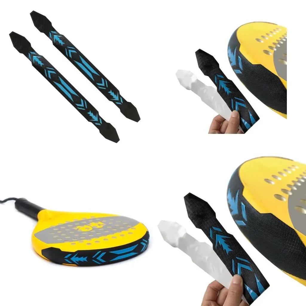 

R6FE 2PCS Теннисные ракетки Голова защитные наклейки на пляжи теннисные ракетки Head лента