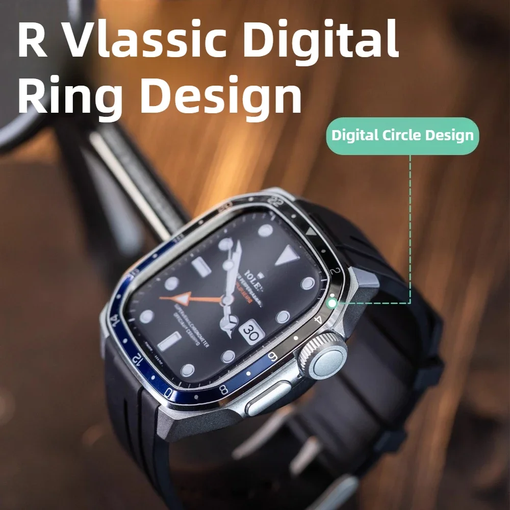 حافظة معدنية + حزام سيليكون لسلسلة ساعات أبل 11 10 46 ملم غطاء حماية مقاوم للصدمات Iwatch Series 9 8 7 45 ملم