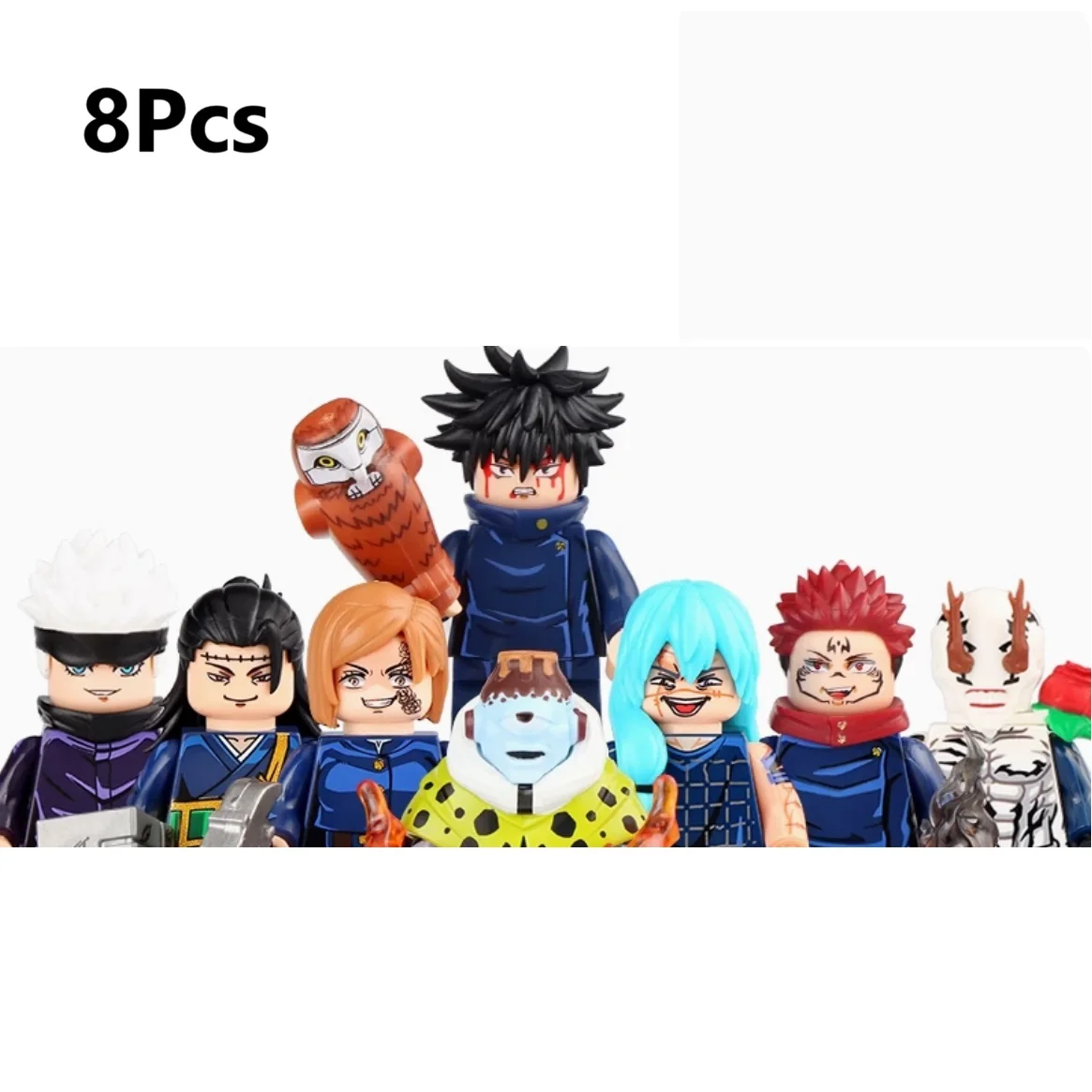 WM6200 WM6201 WM6202 Itadori Yuji Jujutsu Kaisen Set Building Blocks Mini Action Figure Toys