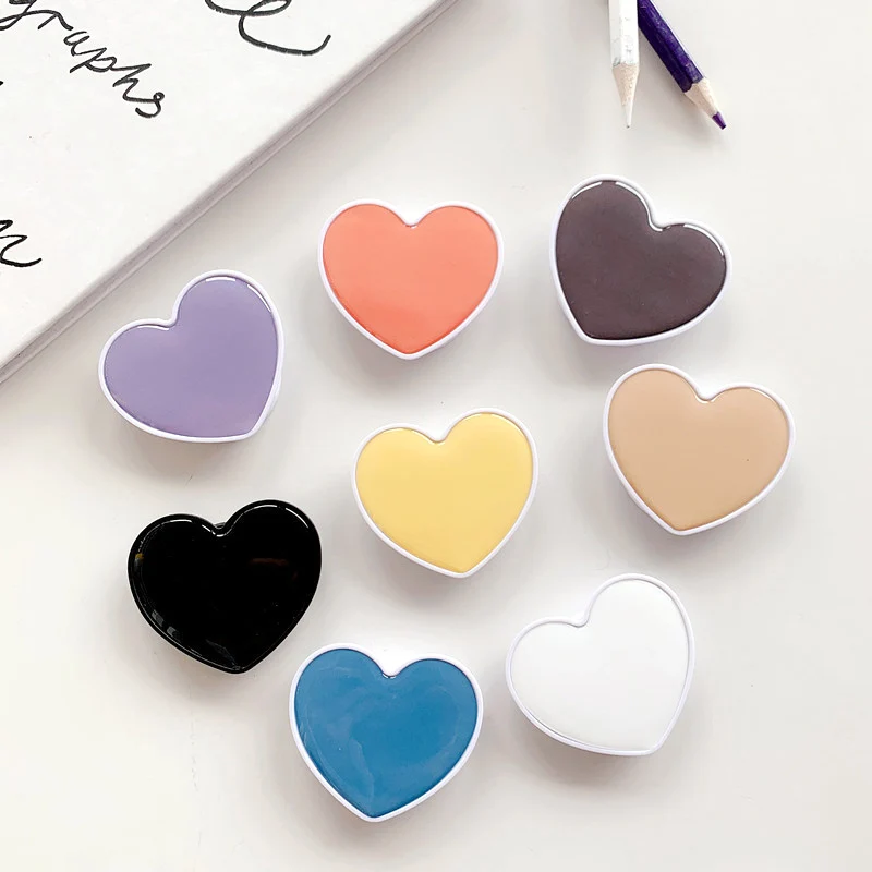 Universal Heart Shaped Folding Finger Ring Griptok Phone Holder for IPhone 16 17 15 Support Socket Pocket Grip Tok Stand Bracket - view 5