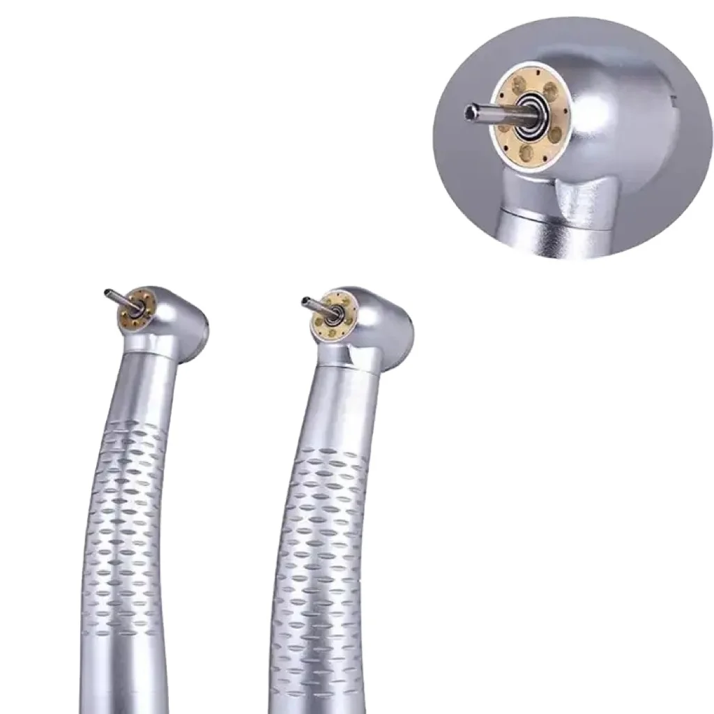 dent al handpi eces Shadowless 5 Led Push Button 4 /2 Holes High Speed Handpiece Dent al Turbine