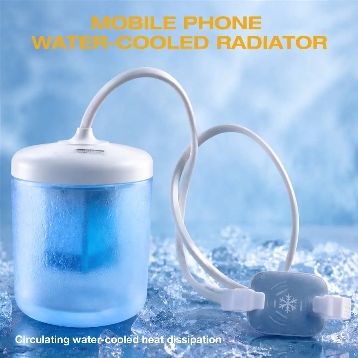 【dt56】mobile-phone-water-cooled-radiator-silent-suction-game-live-broadcast-liquid-cooler-heat-sink-ice-temperature-control