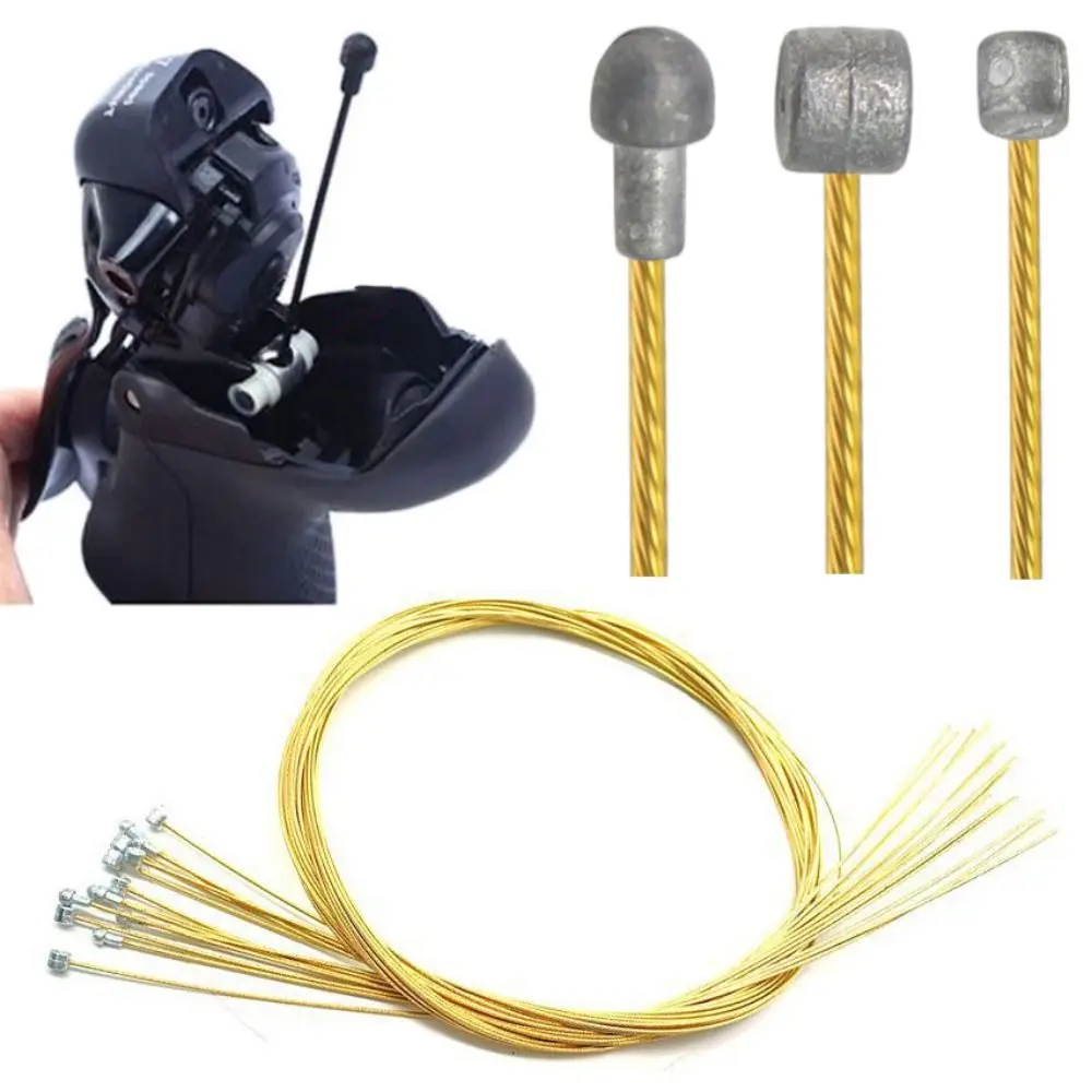 

Durable Gold Bicycle Brake Line Length 1.7m/2.1m Stainless Steel Bike Speed Shifting Wire Road Bike Cable Core Derailleur Line