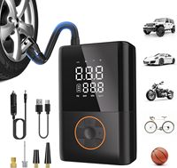 Tire Inflator Portable Air Compressor, 150PSI Portable Air Pump with Digital Pressure Gauge for Charging at Home and on The Road