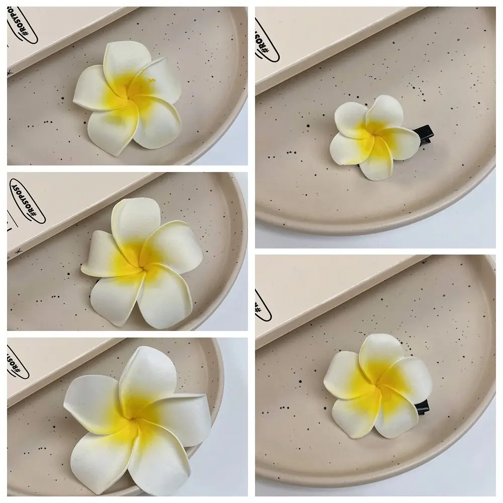 Korean Style Simulation Flower Hair Clip Bohemian Style Duckbill Clip Flower Hairpin Barrettes Female Hair Accessories