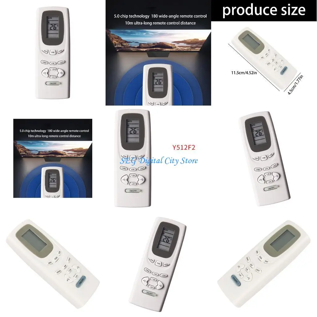 

U75B Compatibility Air conditioning Remote Controller Quickly 0.2s Response Durability Design Pre Tested