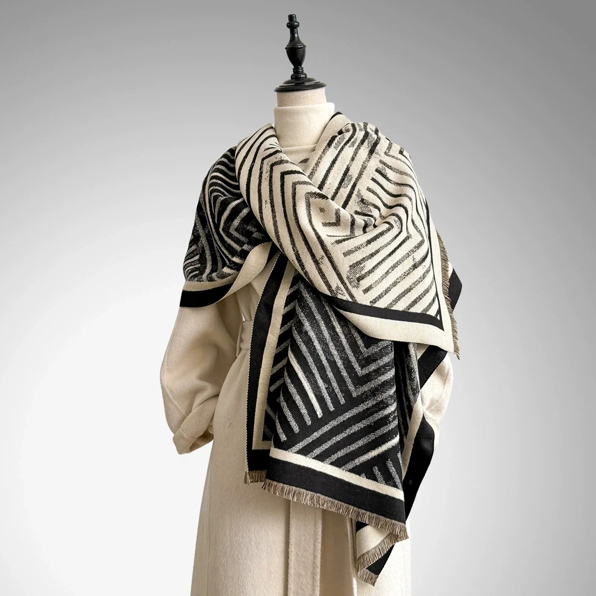 

Winter Warm Cashmere Scarf for Women Luxury Pashmina Blanket Thick Shawl Wrap Neckerchief Fashion Bufanda Echarpe Poncho 2025