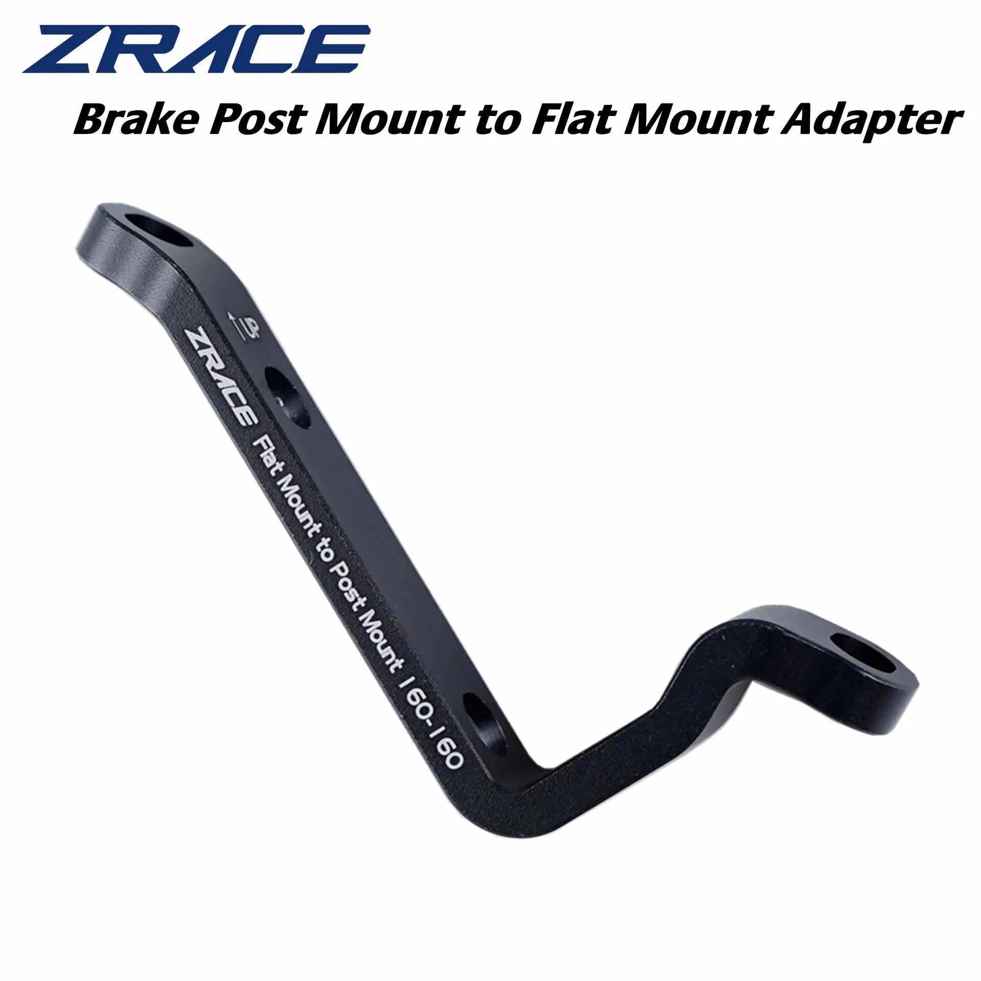 ZRACE Post Mount to Flat Mount Brake Adapter, 140mm / 160mm, Post to Flat Mount Brake Adapter