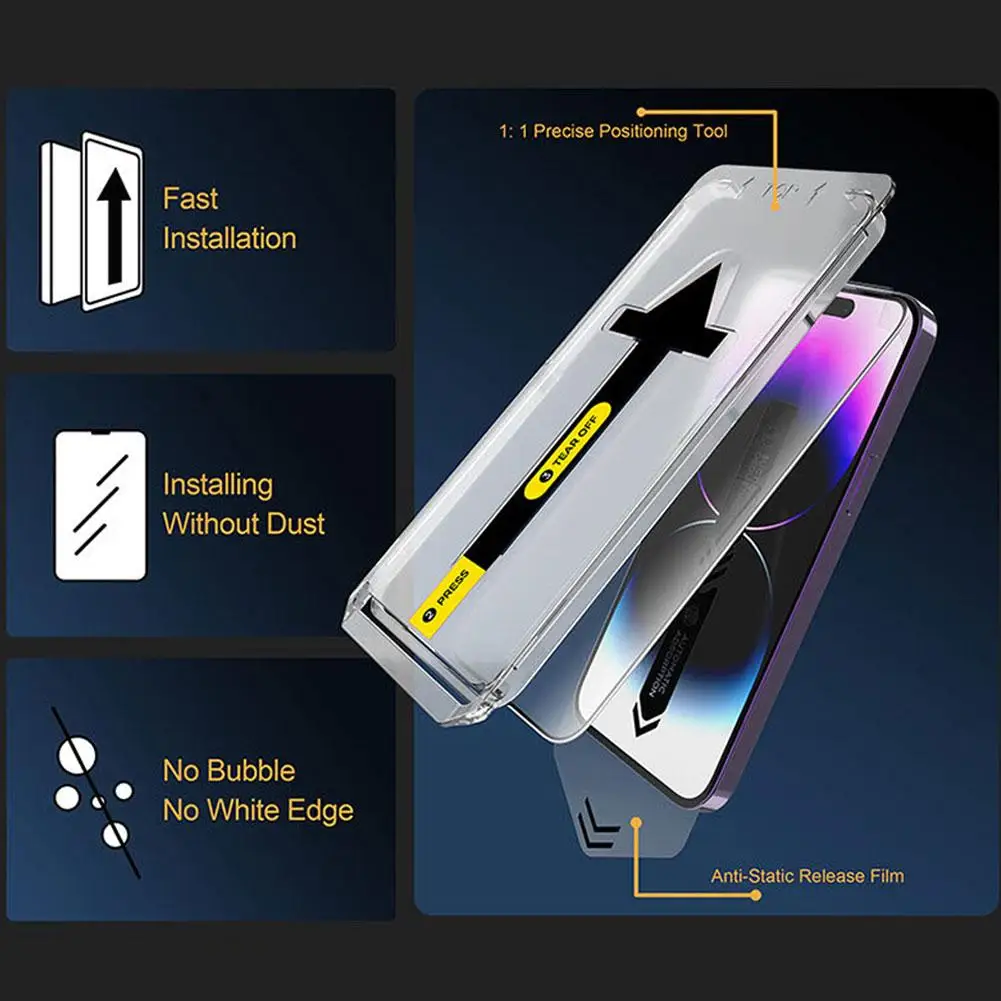 Антиподглядывающая пленка ДЛЯ IPhone 15, IPhone 16, IPhone 15 Pro, IPhone 16 Pro Ультрапростая установка Glas Privacy Screen Protec V7G8