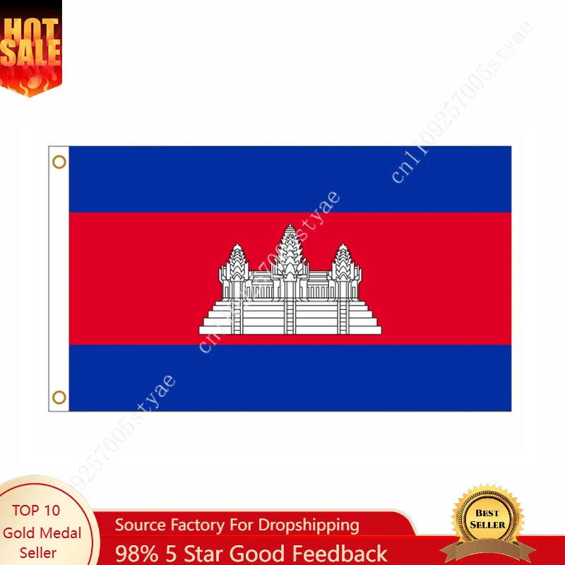 

Cambodia Flag Cambodia National Flags Wall decoration Sign Banner Poster For Outdoor indoor 90x150cm The Kingdom of Cambodia Na