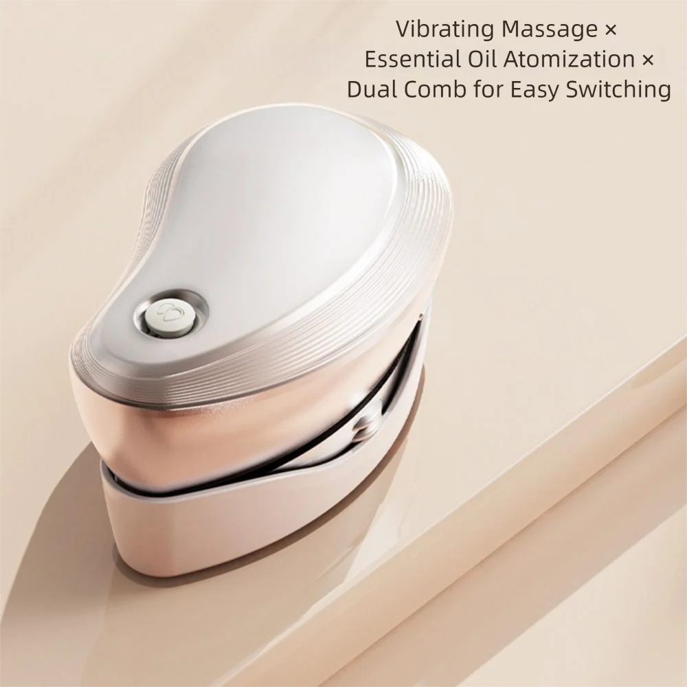 

Antistatic Electric Spray Massage Comb Vibration Function Atomized Liquid Scalp Massage Brush Nourishing Scalp 2 Gear