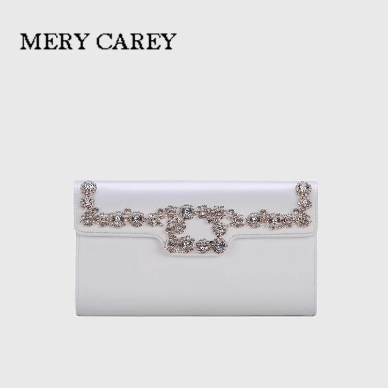

2025 Trend Luxury Women's Silk Fashion Crystal Diamond Buckle Bag Banquet Bag Elegant Party Single Shoulder Women's Bag Purse