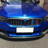 2 個 BMW 2017-20 5 シリーズ G30 M5 F90 デュアルスラットフロントグリルリアルカーボンファイバーエアベント腎臓交換グリル M カラー 2