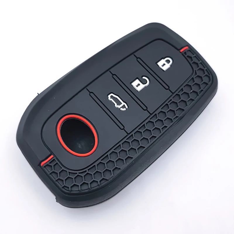New Silicone Car Remote Key Case Cover for Toyota Corolla Hatchback Cross Yaris Cross Prius Hilux Land Cruiser LC200 LC250 LC300
