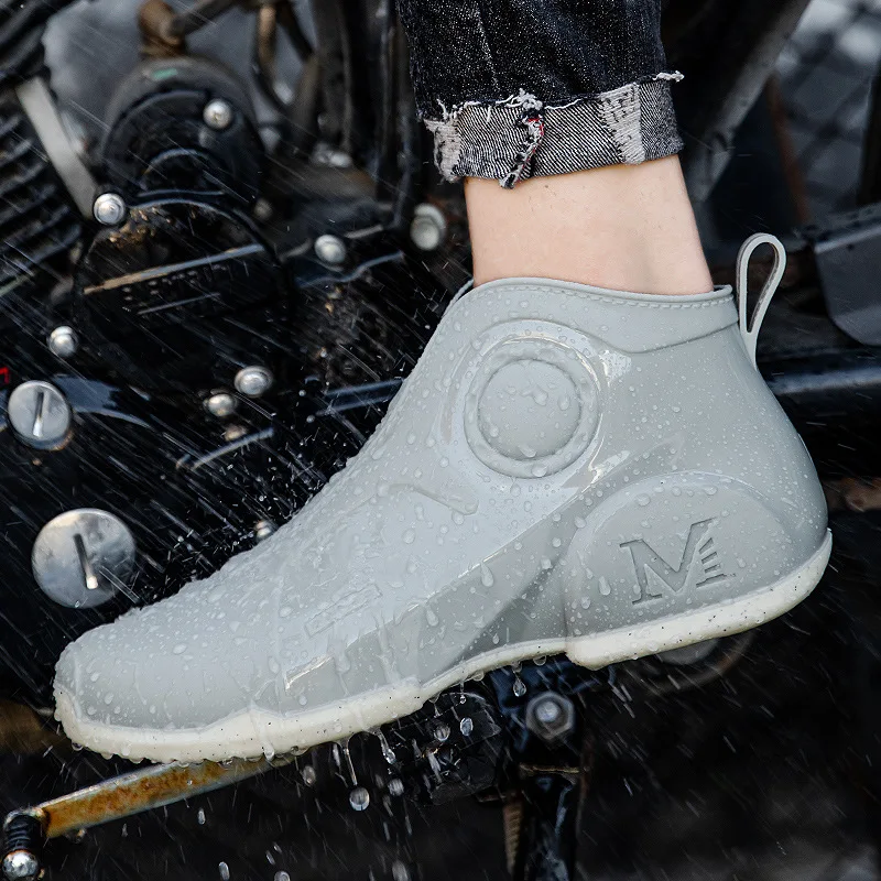 Men's High-quality Rain Shoes Summer Waterproof Non-slip Wear-resistant Rain Boots Men's Outdoor Rainy Days Fishing Water Shoes - Image 6