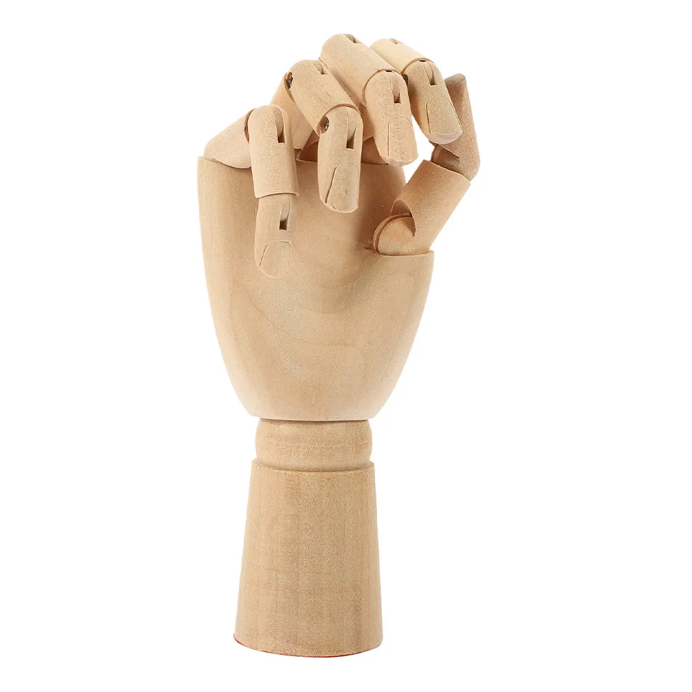 

Hand Mannequin Wooden Poseable Movable Joint Art Figure for Drawing Sketching Animation Photography Creative Studio Decor Solid