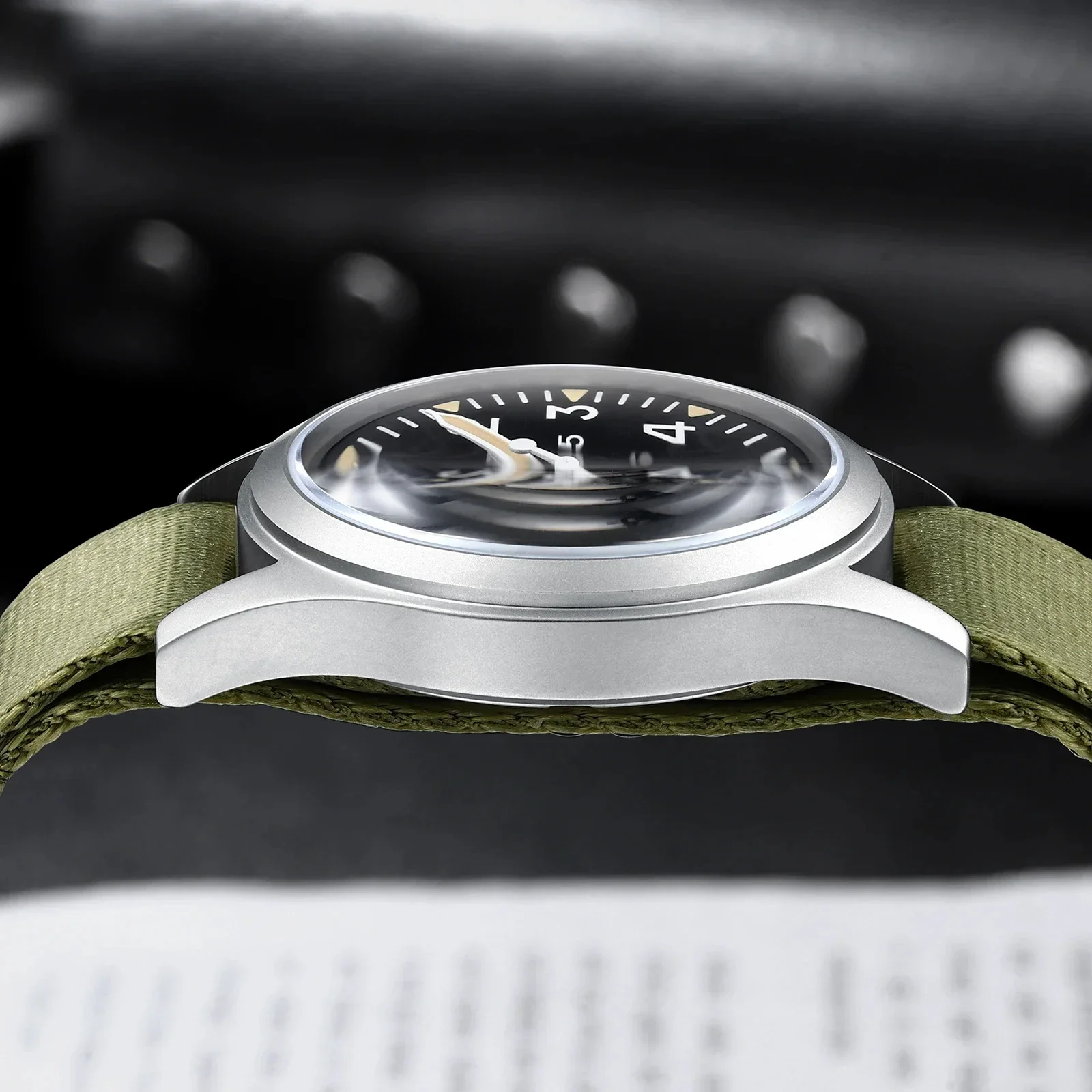 ﻿ MILITREK 2025 ใหม่ทหารRetro Men 'S VH31 ควอตซ์นาฬิกา 37Mm Sapphireสแตนเลส 100Mกันน้ําC3 Luminous reloj hombre