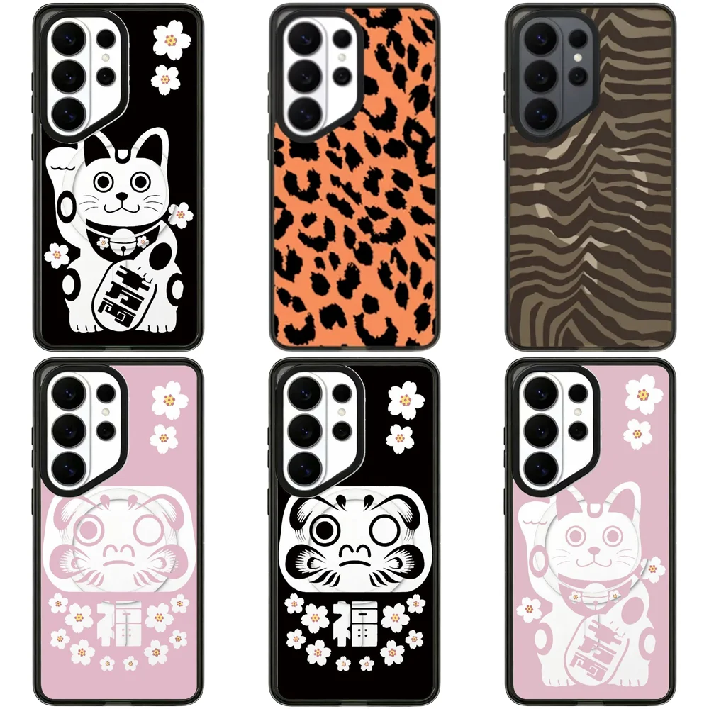 

6060444 Acrylic Magnetic Case: Compatible with Samsung Galaxy S23 U S24U S25 S26 Ultra S25+ S26 Plus Shell
