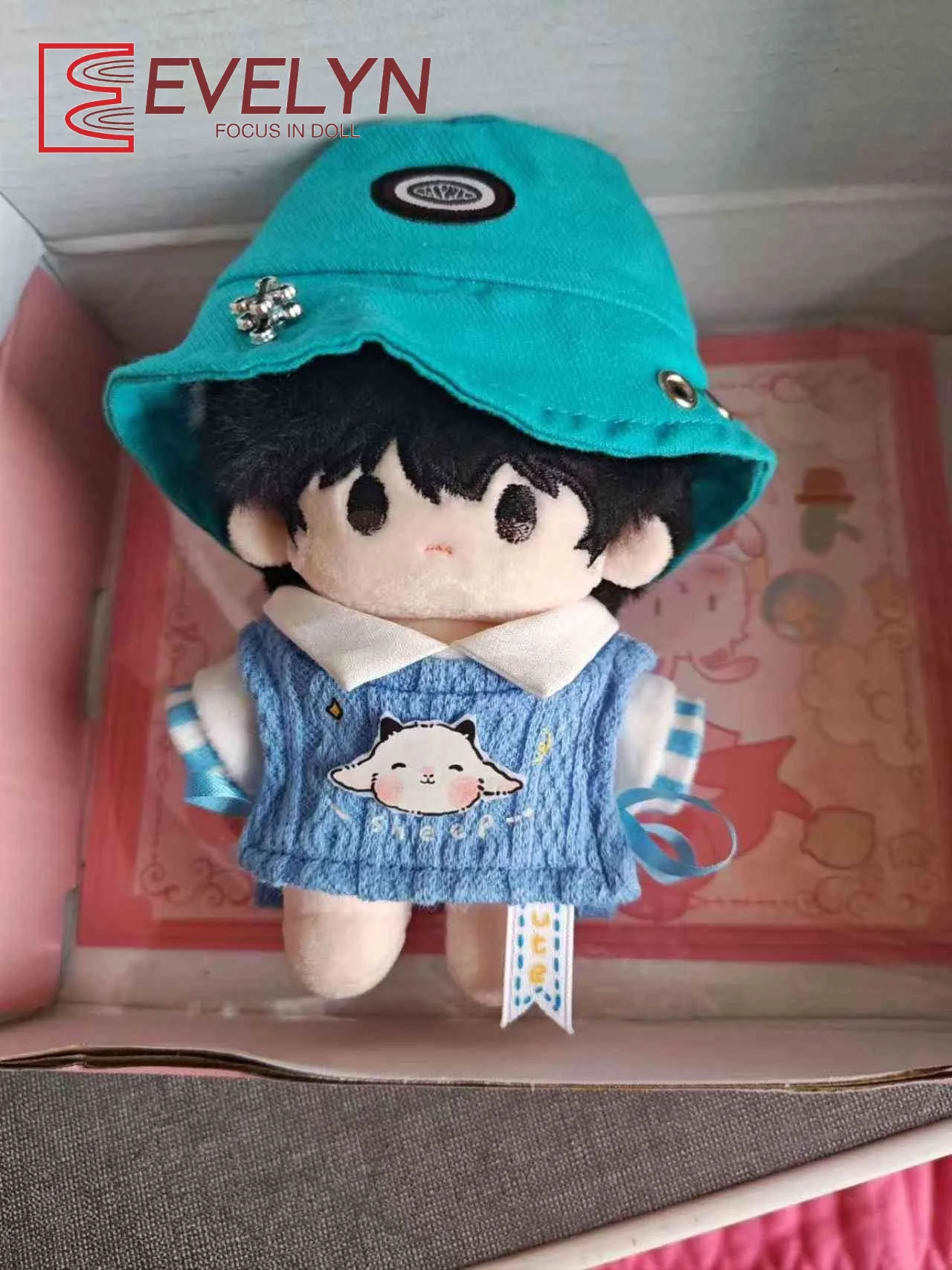 Evelyn Puppe Kleidung Outfit Zubehör Für 10CM Spiel Liebe und Deepspace Idol Puppen Baumwolle Puppe Kleidung Hut set Kleidung