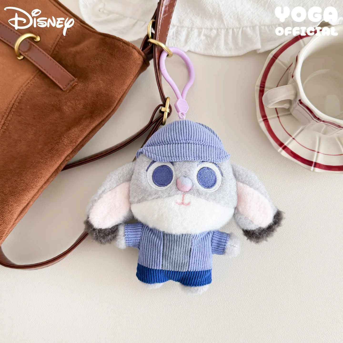 

Disney Zootopia Plush Keychain Cute Judy Hopps Nick Wilde Clawhauser Cartoon Doll Pendant Backpack Bag Charm Gift for Ki