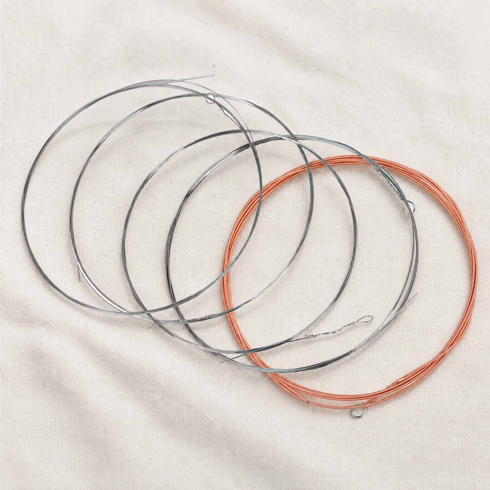 5 Pieces Banjo Strings with Looped Ends Corrosion-Resistant 5-String Banjo Replacement Strings Brilliant Tone Precision Made