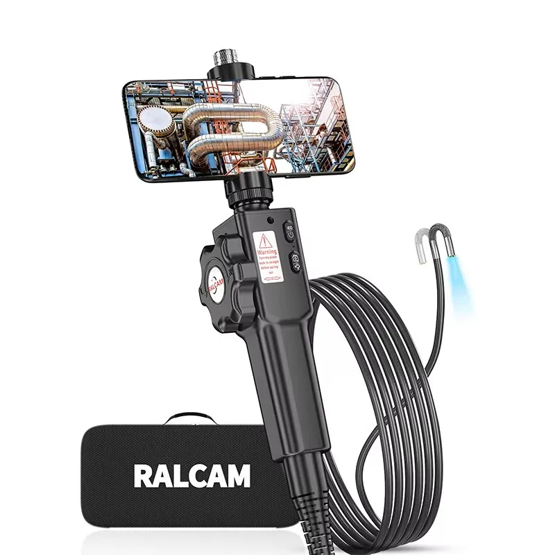 

Ralcam 2-Way Articulating Borescope,5.5mm Borescope Camera HD with LED for Android iPhone,Car Engine Pipe Industrial Inspection