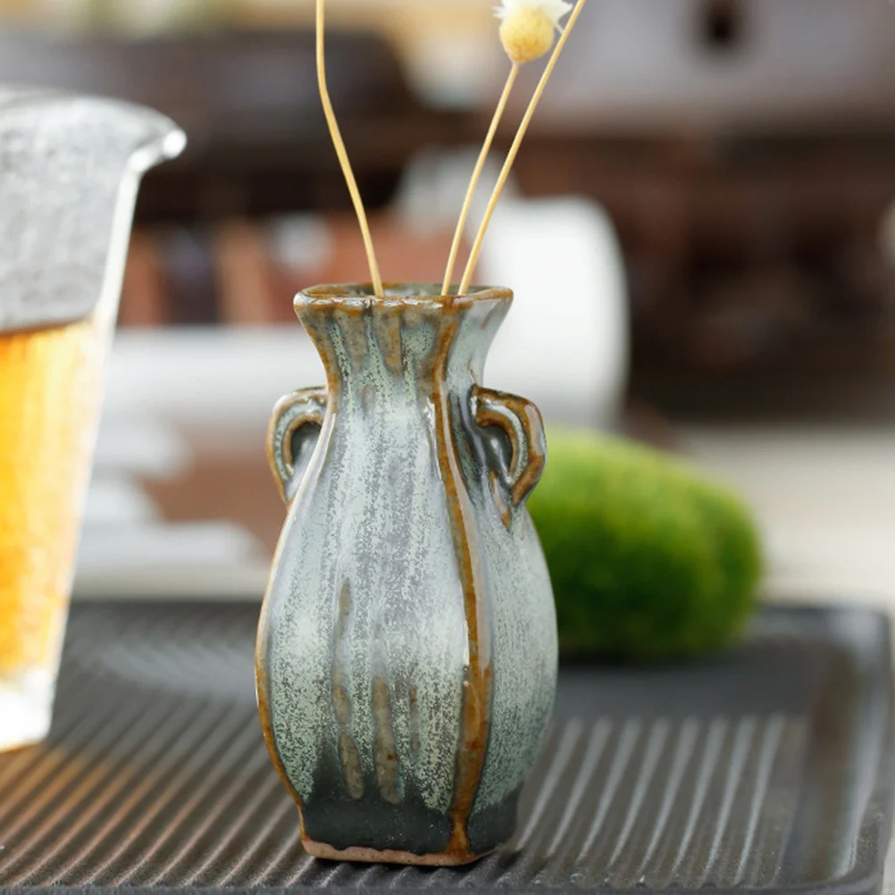 

4Pcs Elegant Ceramic Flower Vase Smooth Comfortable Touch Widely Used in Home Office Desktop Plant Container Ceramic Flower Pot