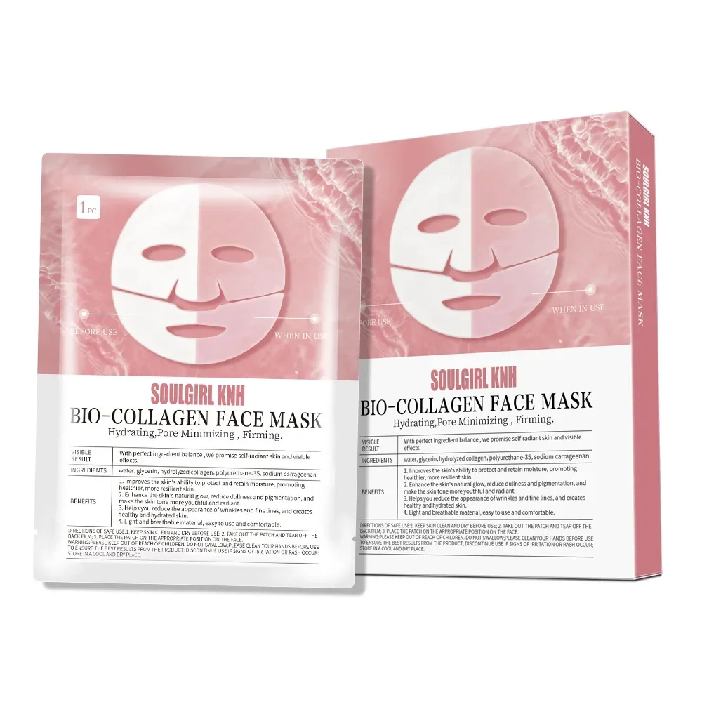 White Translucent Collagen Layered Mask Dissolvable Ice Mask