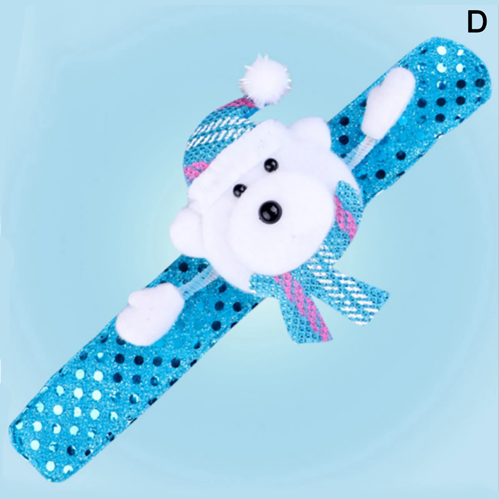 Christmas Snowman Slap Bracelets Resistant to Squeezing and Kneading Bracelets Ideal Gifts for Relatives and Friends