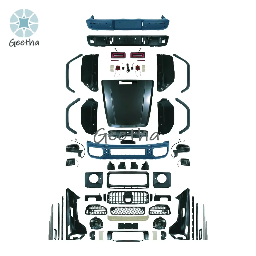 

Manufactory Upgrade Body Kit for Mercedes-Benz G (03-18) W463 Upgrade to AMG63(2022+) Model Bumpers Grille Side Skirts