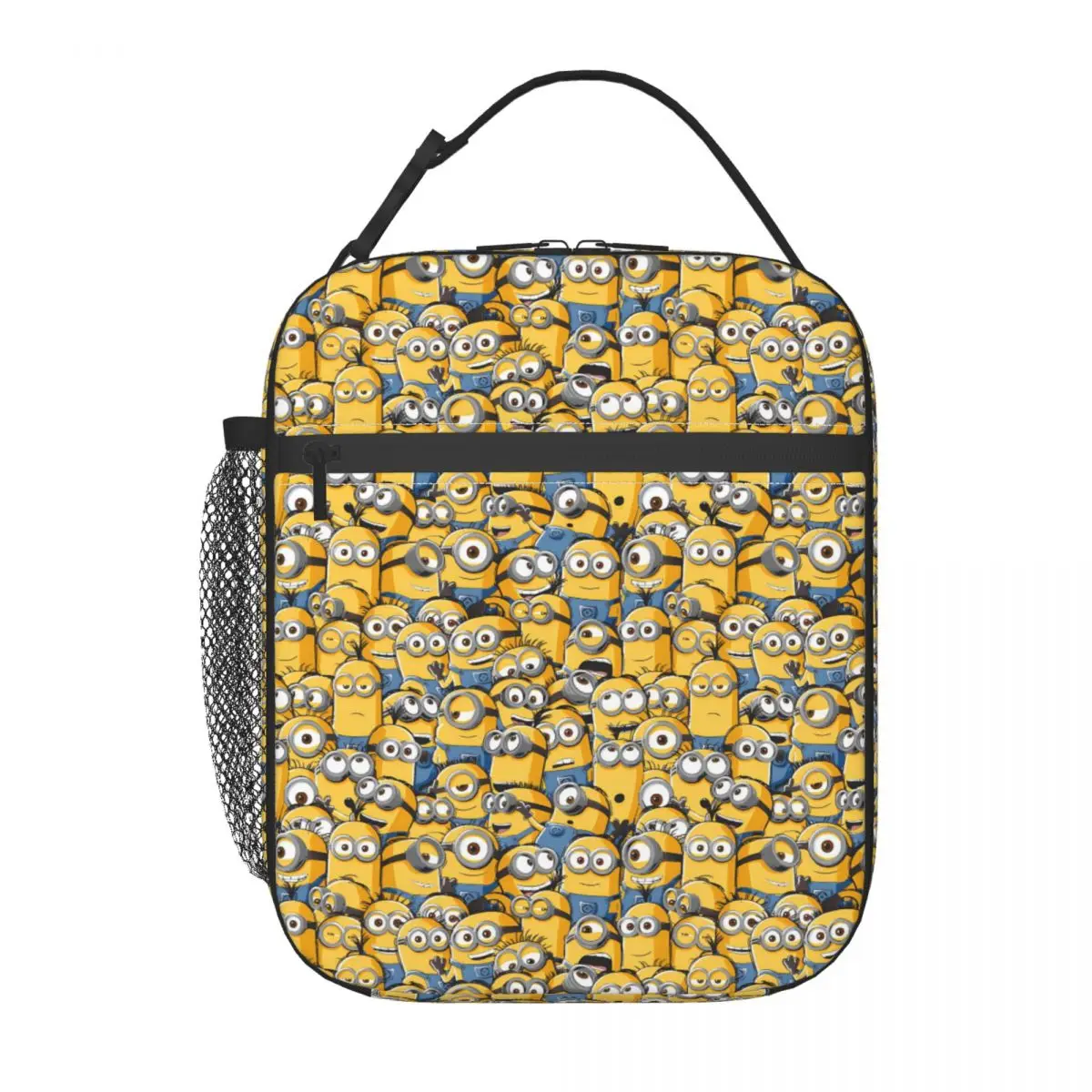 

Custom M-Miniones Mangas Insulated Lunch Bag for Women Classical Cooler Thermal Bento Box School Portable Tote Bags