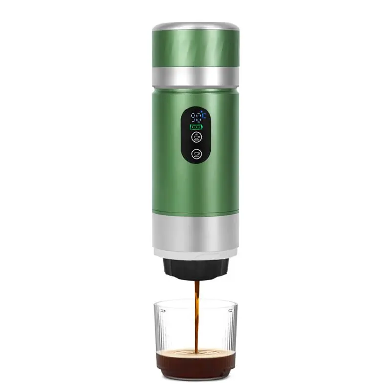 

Портативная кофемашина B01C, 20 бар, эспрессо-машина, 80 мл, с функцией самонагрева, для путешествий и офиса, совместима с капсулами и молотым кофе