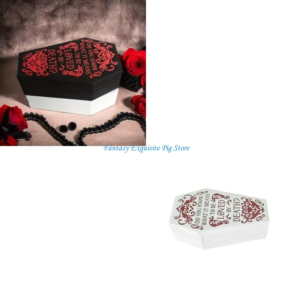 

Уникальный футляр для ювелирных изделий в готическом гробу, элегантный футляр для хранения ювелирных изделий в готическом стиле,