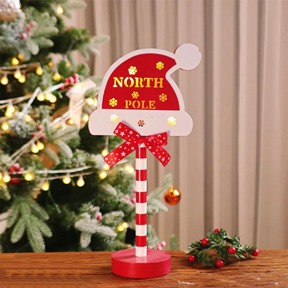 Lampu Neon Atmosfer Natal, Lampu Malam Kayu Natal, Lampu LED Dekstop, Lampu Hias Natal, Lampu Pesta