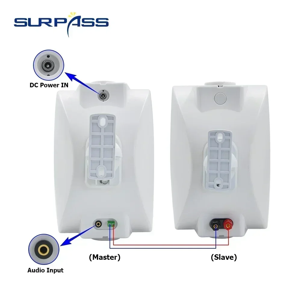 4 cale 20W głośnik do montażu na ścianie kino domowe Bluetooth nagłośnienie wbudowany głośnik klasy D wzmacniacz cyfrowy aktywny dla hotelu