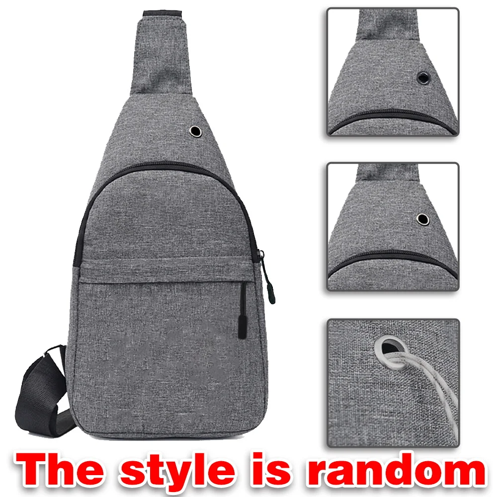 Personalized Customized Gold Letter Men's Chest Bag Multifunctional Casual Crossbody Bag Men's Fashionable Shoulder Bag